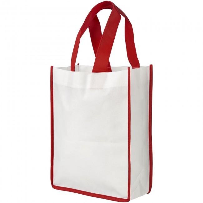 Promotional Contrast small non-woven shopping tote bag - Image 1