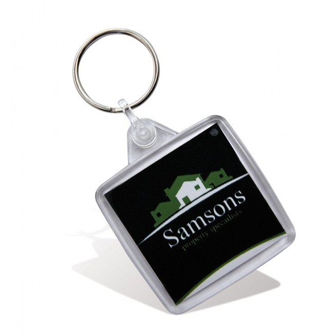 Promotional Square Picto Keyring