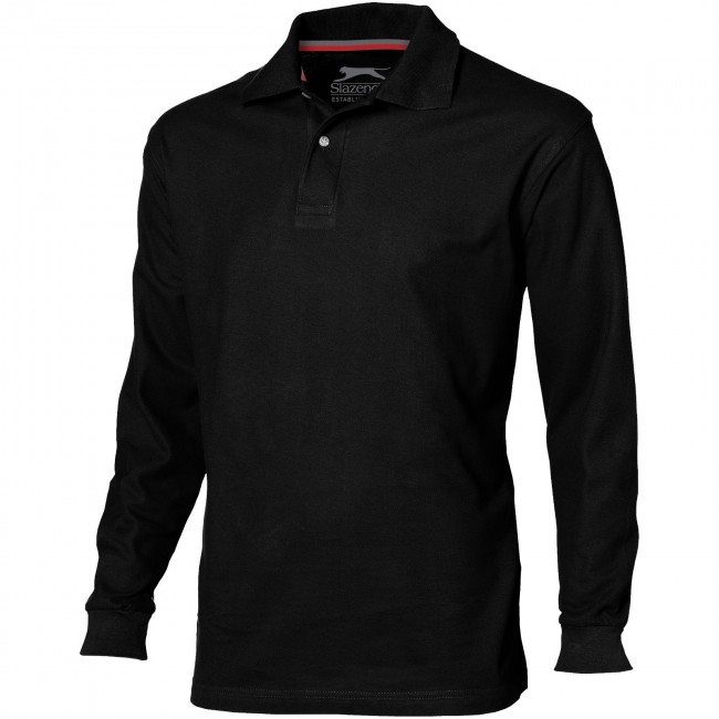 Promotional Point long sleeve men's polo - Image 1