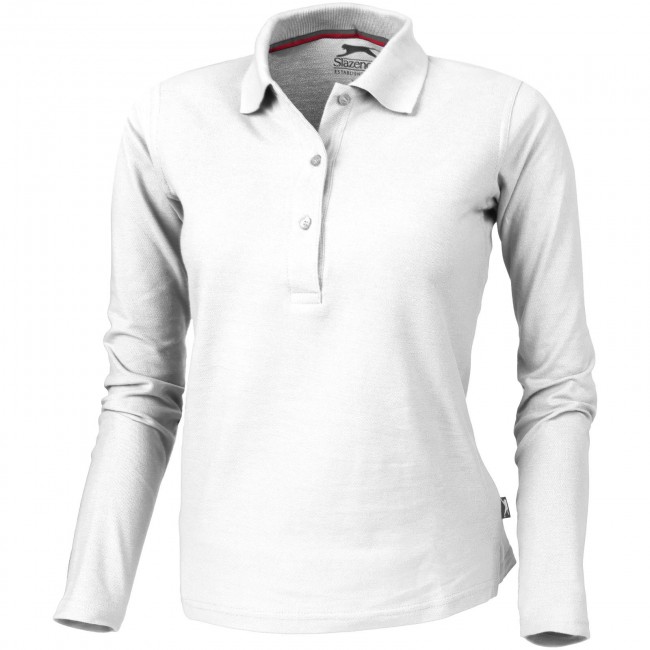 Promotional Point long sleeve women's polo - Image 6