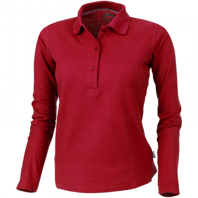 Promotional Point long sleeve women's polo - Image 5