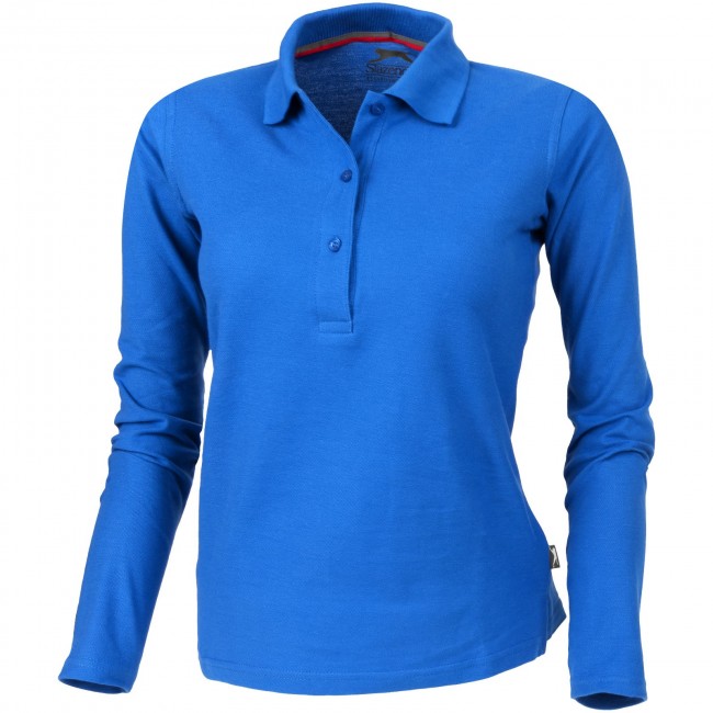 Promotional Point long sleeve women's polo - Image 4