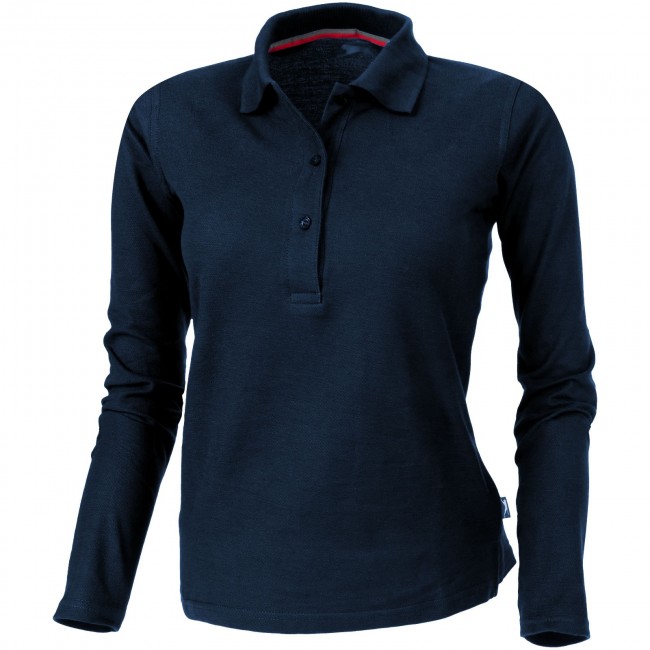 Promotional Point long sleeve women's polo - Image 3