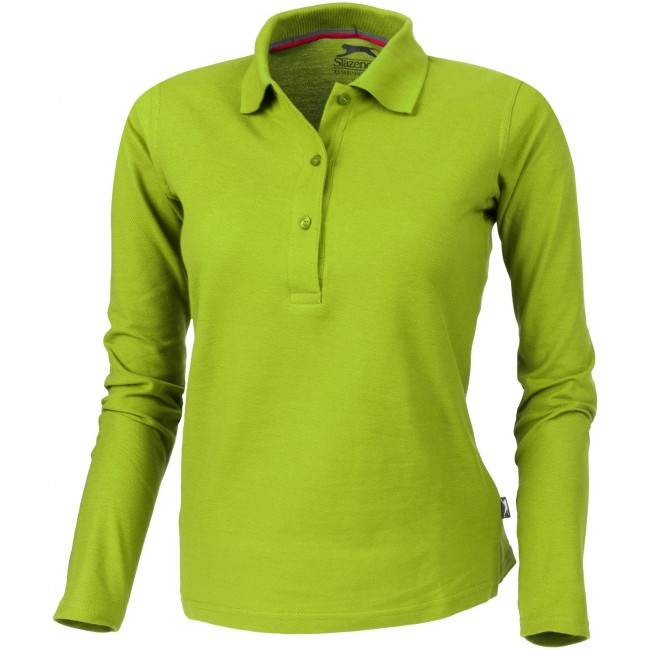 Promotional Point long sleeve women's polo - Image 2