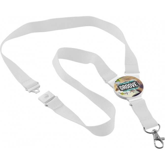 Promotional Round Shape Snap Lanyard