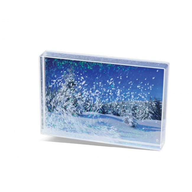 Promotional Snow Acrylic Photo Block