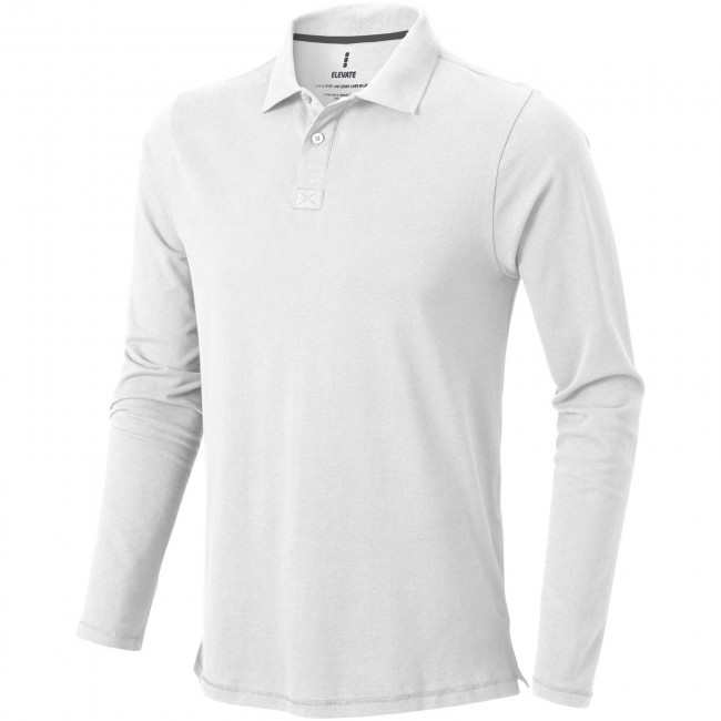 Promotional Oakville long sleeve men's polo - Image 6