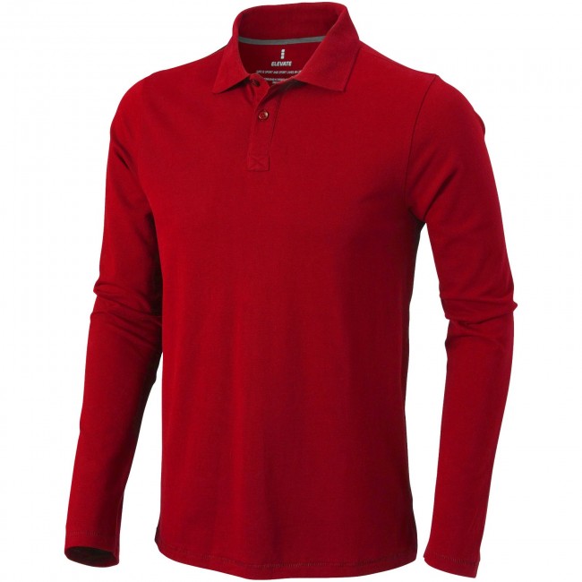 Promotional Oakville long sleeve men's polo - Image 5