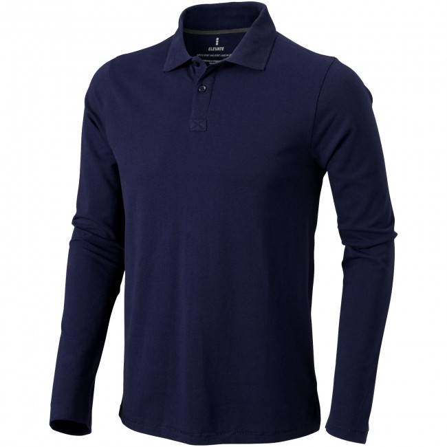 Promotional Oakville long sleeve men's polo - Image 4