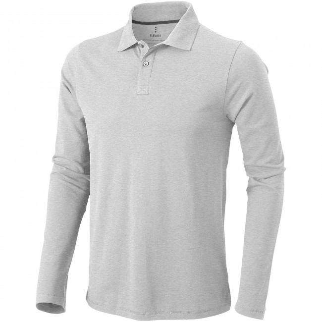 Promotional Oakville long sleeve men's polo - Image 2