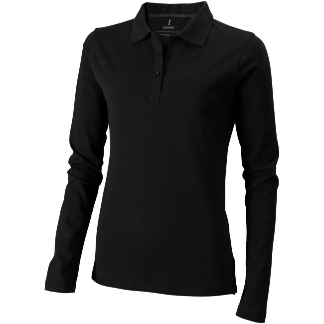 Promotional Oakville long sleeve women's polo - Image 1