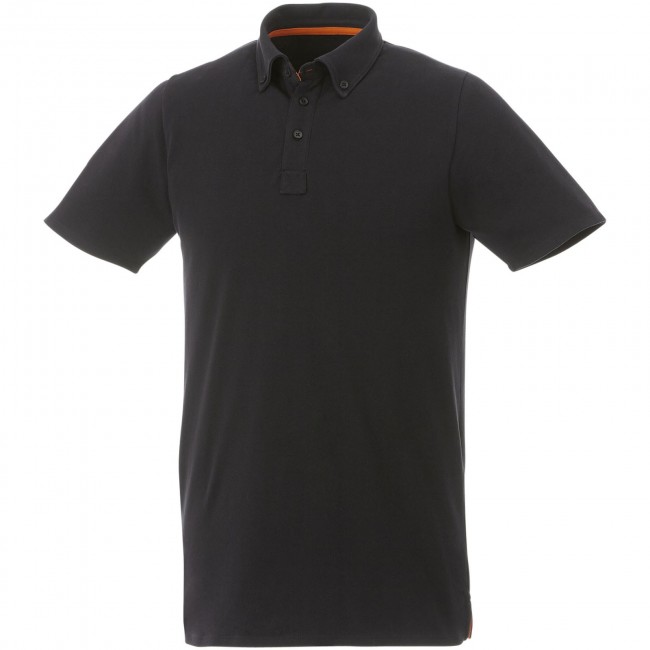 Promotional Atkinson short sleeve button-down men's polo - Image 1