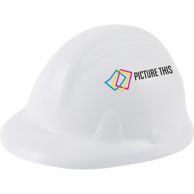 Promotional Hard Hat Shape Stress Ball