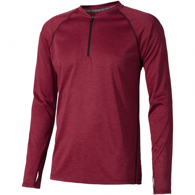 Promotional Quadra long sleeve cool fit men's t-shirt - Image 4