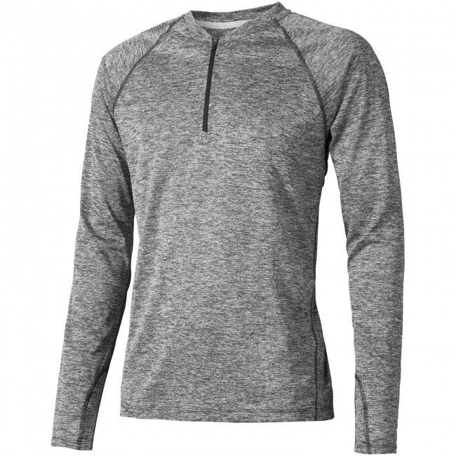 Promotional Quadra long sleeve cool fit men's t-shirt - Image 1