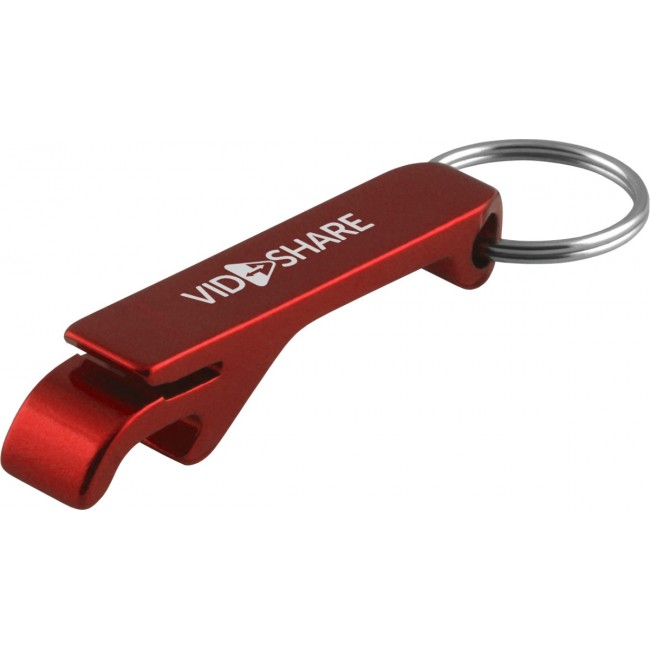 Promotional Vulcan Bottle Opener Key Ring In Aluminium