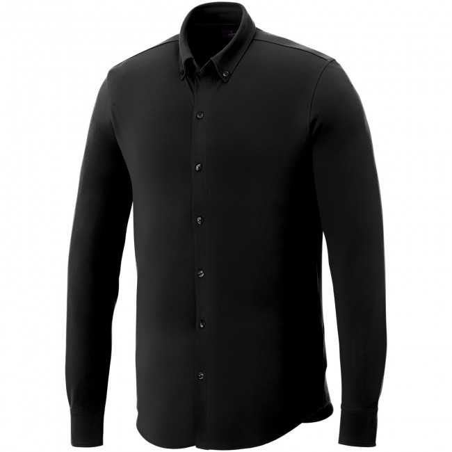 Promotional Bigelow long sleeve men's pique shirt - Image 1