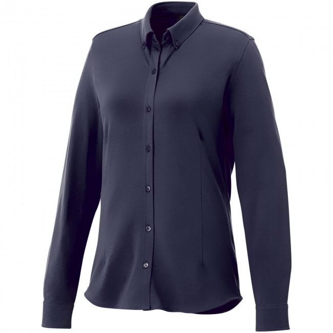 Promotional Bigelow long sleeve women's pique shirt - Image 3