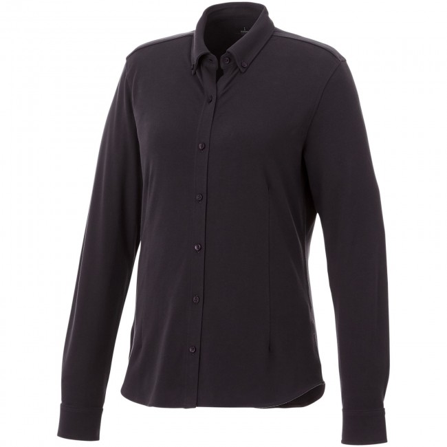 Promotional Bigelow long sleeve women's pique shirt - Image 2