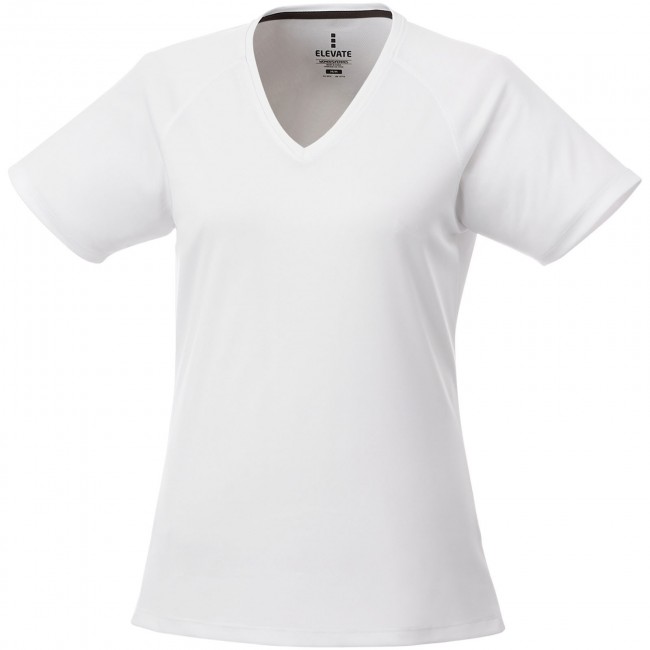 Promotional Amery short sleeve women's cool fit v-neck shirt - Image 6