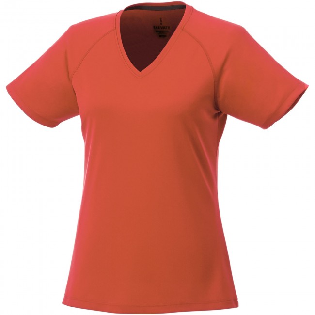 Promotional Amery short sleeve women's cool fit v-neck shirt - Image 4