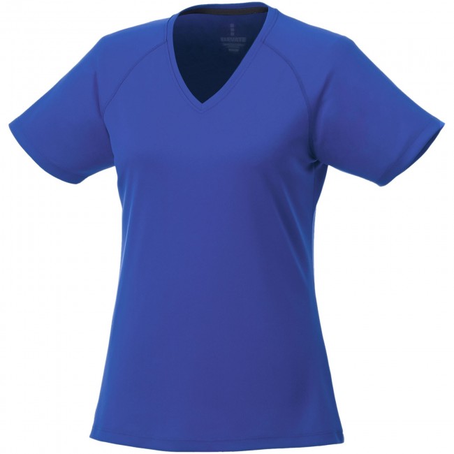 Promotional Amery short sleeve women's cool fit v-neck shirt - Image 3