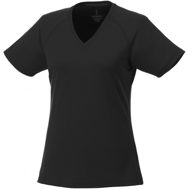 Promotional Amery short sleeve women's cool fit v-neck shirt - Image 1