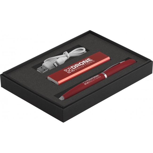 Promotional Gift Set 7: Hydra Power Bank and Balfour Ballpen