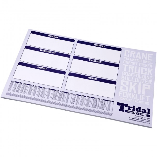 Promotional Desk-Mate® A2 notepad - 25 pages