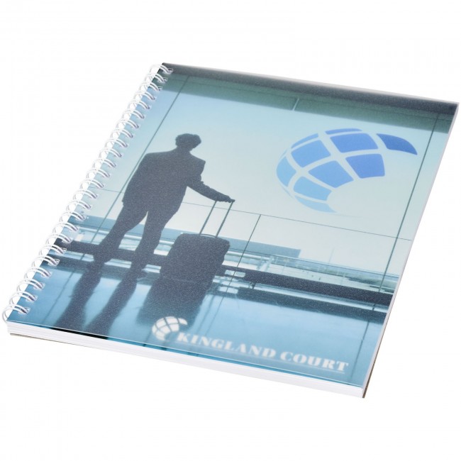 Promotional Desk-Mate® wire-o A5 notebook PP cover - 50 pages - Image 2