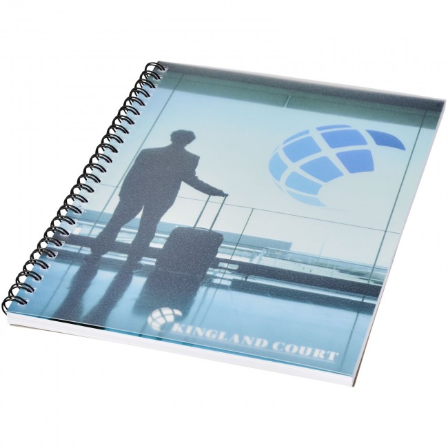 Promotional Desk-Mate® wire-o A5 notebook PP cover - 50 pages - Image 1