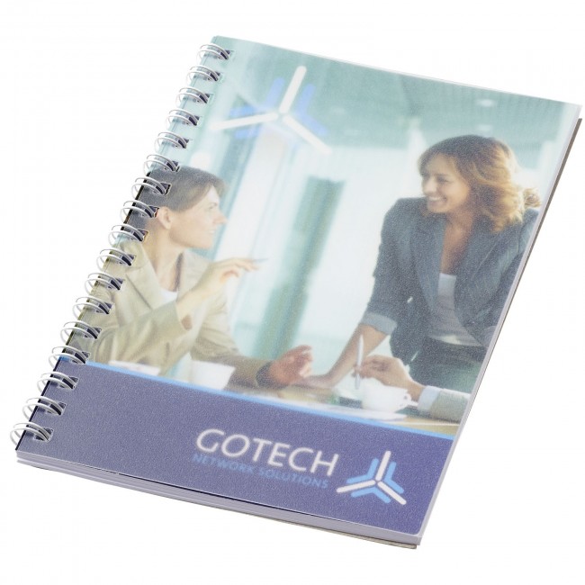 Promotional Desk-Mate® wire-o A6 notebook PP cover - 50 pages - Image 2