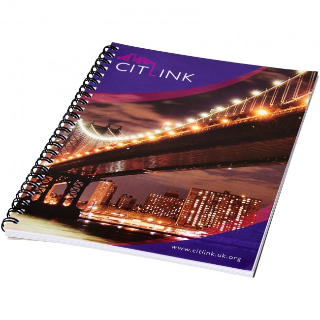 Promotional Desk-Mate® wire-o A4 notebook - 50 pages - Image 1