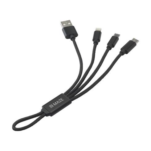 Promotional Braided Cable 4-in-1 charging cable