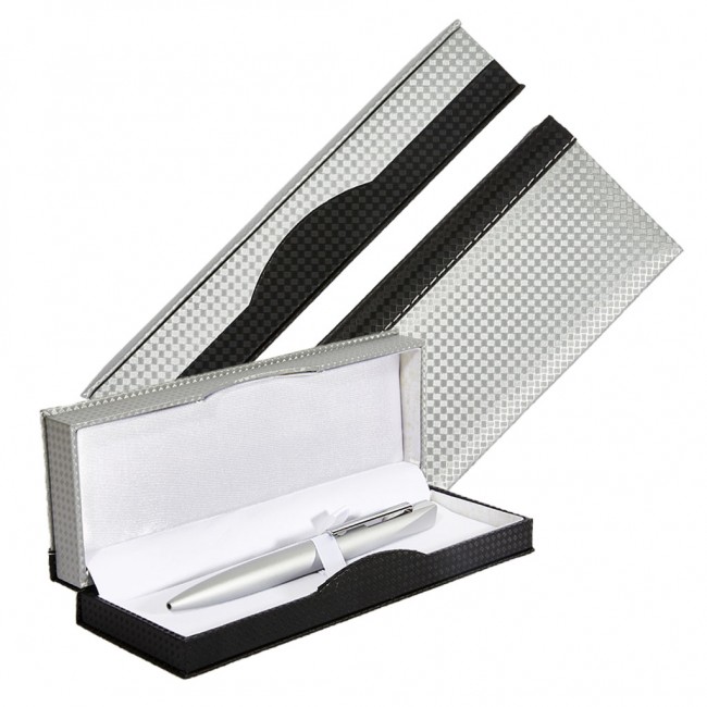 Promotional Carbon Fibre Two Tone Pen Presentation Gift Box