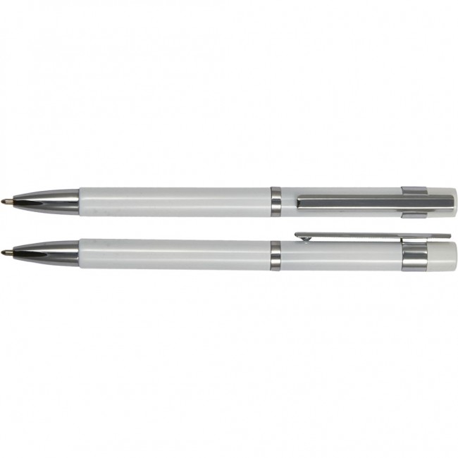 Promotional Excel Gloss Chrome Trim Ball Pen