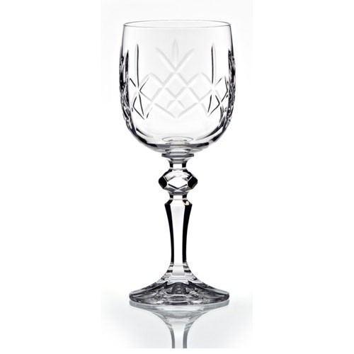 Promotional Heavy Cut Crystal Goblet Glass