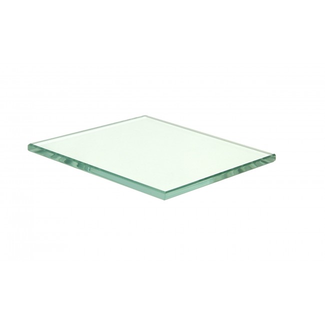 Promotional Square Flat Glass Coaster In Green