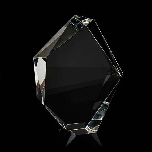 Promotional Medium Optical Crystal Facet Iceberg Award