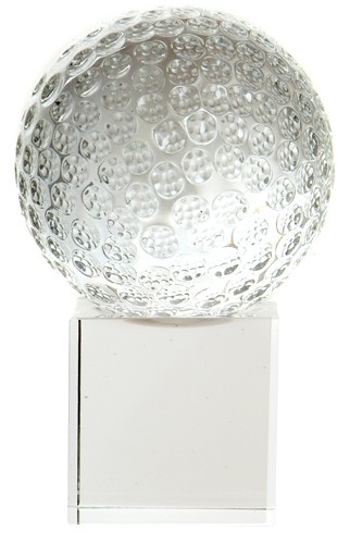 Promotional Crystal 50mm Golf Ball Award