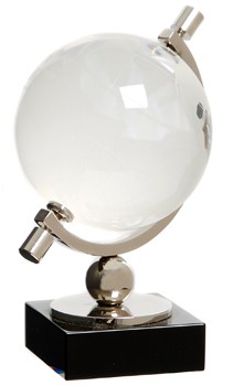 Promotional 80mm Rotating Globe Award