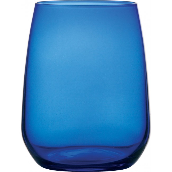 Promotional Premium Cobalt Crystal Water Tumbler Glass