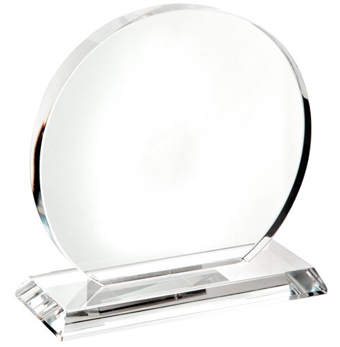 Promotional Medium Optical Round Crystal Trophy