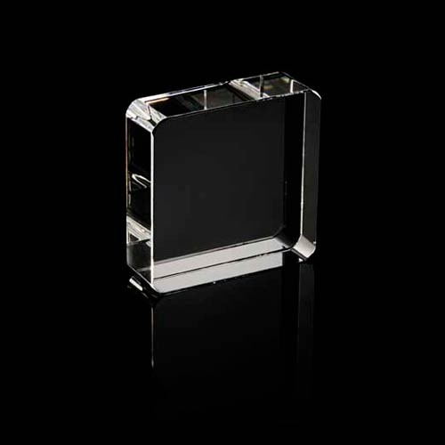 Promotional Optical Crystal Square Paperweight