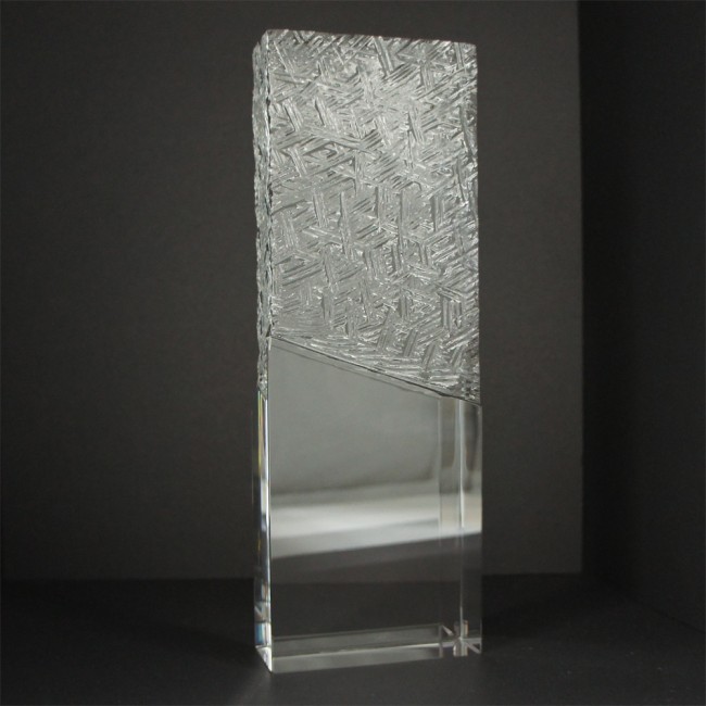 Promotional Large Optical Crystal Tombstone Award