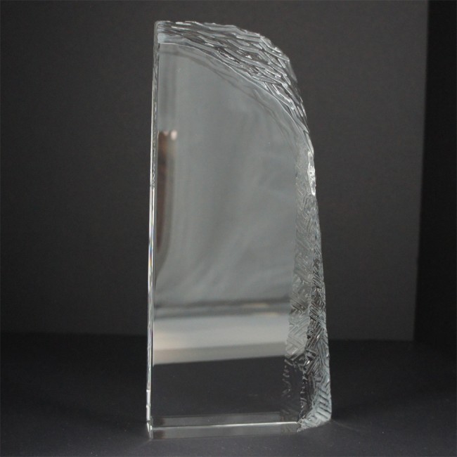 Promotional Small Optical Crystal Ice Layered Block Award