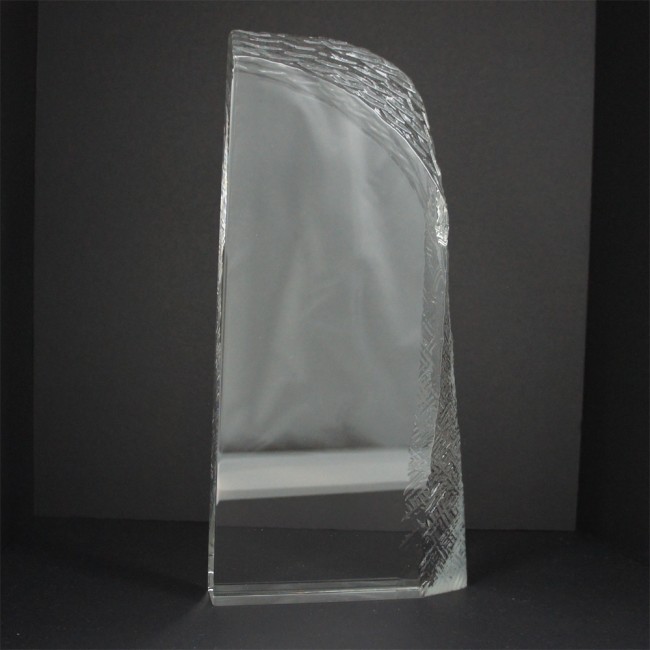 Promotional Large Optical Crystal Ice Layered Block Award