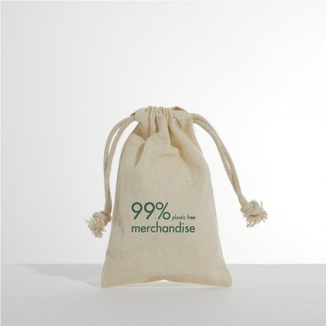 Promotional Small Cotton Drawstring - Printed