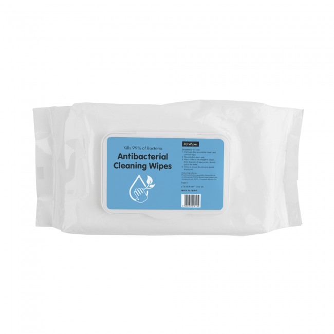 Promotional Anti Bacterial Wipes 30 Pack