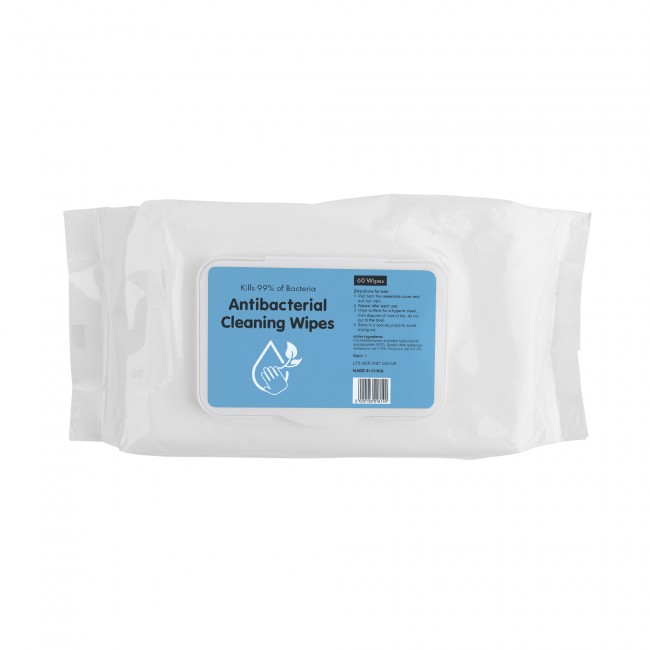 Promotional Anti Bacterial Wipes 60 Pack